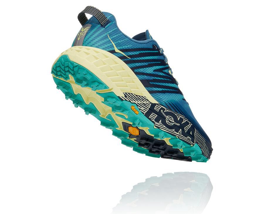 Chaussure Trail Hoka One One Speedgoat 4 Femme - Bleu - LFY-201497